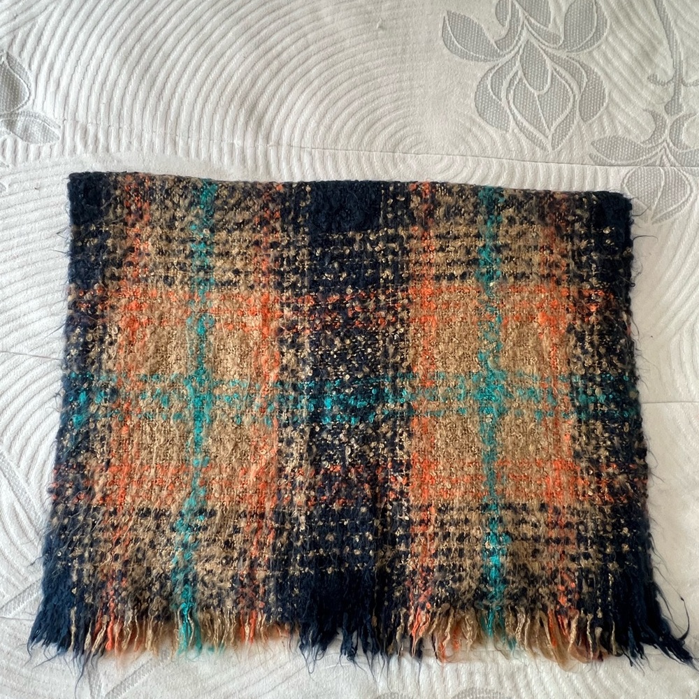 Pretty Persuasions Multicolor Plaid Scarf or Shawl
